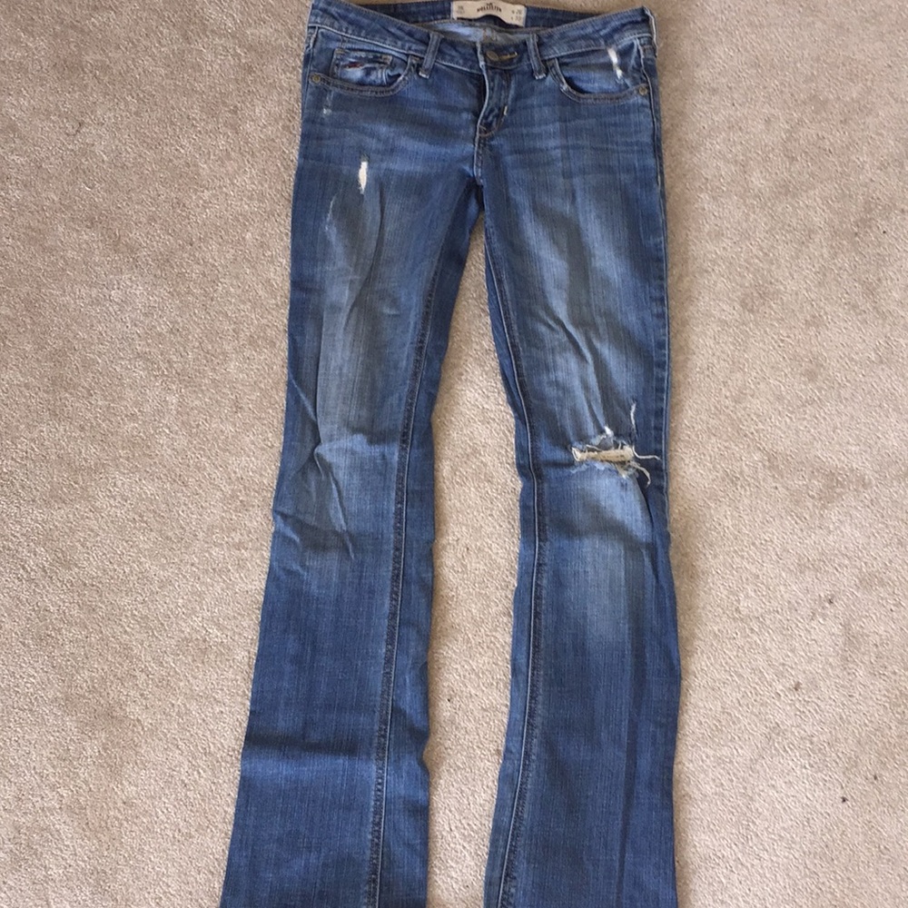 Hollister boot cut jeans.